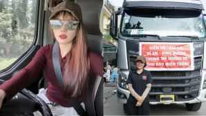Cô gái 25 tuổi lái xe tải chở 34 tấn đồ cứu trợ cho miền Trung: Giúp bà con còn hơn kiếm tiền