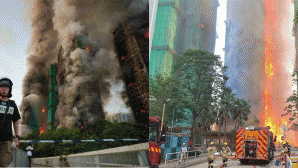 Cháy chung cư cực lớn tại Hong Kong: Khói đen dày đặc, nhiều người mắc kẹt trong đám cháy