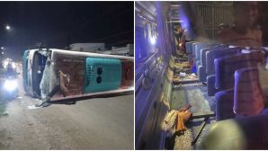 Nguyên nhân vụ lật xe chở công nhân ở Tây Ninh, 10 người mắc kẹt trong xe được giải cứu đưa đi viện