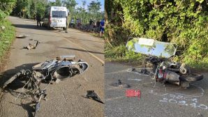 Hiện trường kinh hoàng vụ tai nạn liên hoàn giữa 2 ô tô và xe máy khiến một người tử vong tại chỗ