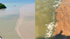 Thực hư hiện tượng ‘biển âm dương’ xuất hiện ở Cà Mau, chính quyền địa phương lý giải nguyên nhân