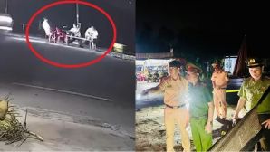 Camera khoảnh khắc 3 thanh niên uống nước ven đường bị xe khách tông, 2 người không qua khỏi