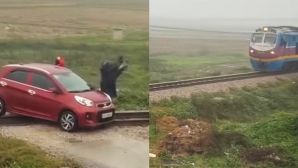 Lý do nữ tài xế thoát nạn thần kỳ trên đường ray nhờ tàu phanh gấp bị xử phạt kèm trừ điểm GPLX