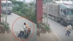 Khởi tố tài xế vi phạm giao thông đẩy đại uý CSGT vào đầu xe tải tội giết người: Diễn biến sự việc thót tim