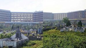 Vừa đặt chân tới bệnh viện nghìn tỷ, bệnh nhân sững sờ vì nghĩa địa án ngữ trước mặt