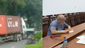 Ngang nhiên lái container ngược chiều ở TP.HCM, tài xế khai điều khó tin