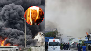 Tiết lộ nguyên nhân vụ cháy công ty giày da ở Hải Phòng khiến nhiều nhà xưởng bị thiêu rụi