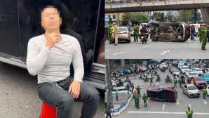 Lý lịch bất ngờ của tài xế vụ ô tô con lật nghiêng ở Ngã Tư Sở, dương tính với loại ma túy nào?