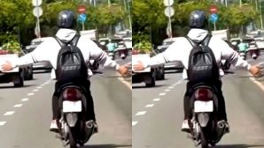 Thót tim cảnh nam thanh niên buông cả hai tay khi chạy xe máy, thừa nhận một lý do gây phẫn nộ