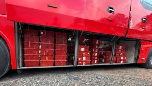 Kiểm tra xe khách, công an phát hiện 112 kiện hàng, thứ bên trong khiến nhiều người hoảng sợ