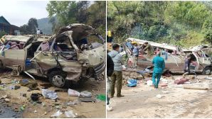 Cận cảnh hiện trường thảm khốc vụ lật xe khách chở đoàn thiện nguyện ở Lào Cai khiến 9 người chết