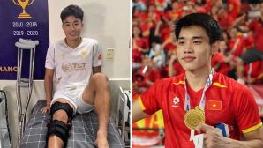 Lỡ hẹn với QBV Việt Nam 2025, Đình Bắc bất ngờ làm 1 điều xúc động với đàn anh trước VCK U23 châu Á