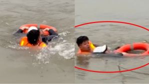 Danh tính người đàn ông nghĩ quẩn ở cầu Vĩnh Tuy giữa trời đông, cảnh sát giải cứu kịp thời