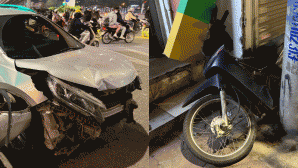 Tai nạn liên hoàn giữa 2 ô tô và 1 xe máy ở Hà Nội: Công an tìm nhân chứng có clip vụ tai nạn