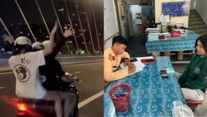 Cái kết xứng đáng cho 3 cô gái ‘tống 3’ trên SH rồi buông 2 tay ở cầu Ba Son