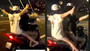 Tịch thu xe Honda SH biển số siêu vip ‘sảnh rồng’ 567.89 vụ nữ sinh buông tay điều khiển xe trên phố