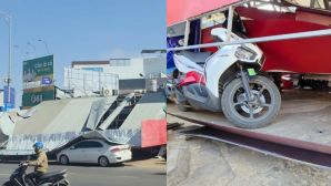 Hiện trường biển hiệu cửa hàng đổ sập ở Đắk Lắk, mẹ nhập viện trong nguy kịch, con trai kể lại diễn biến ám ảnh