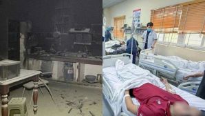 Hiện trường vụ cháy nhà 3 tầng ở phố Trần Cung: 4 xe cứu hỏa huy động, 15 người cấp cứu