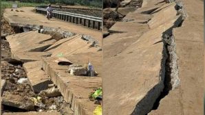 Vụ sập bờ kè sông Ba ở Đắk Lắk: Lộ hiện trường tan hoang sau thảm kịch cướp 4 sinh mạng