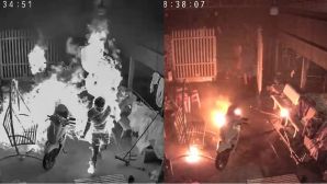 Camera ghi lại cảnh tượng kinh hoàng người đàn ông tưới xăng tự thiêu với người phụ nữ, hé lộ nguồn cơn