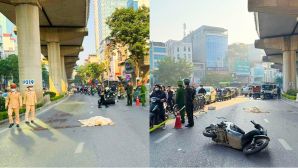 Thông tin ban đầu về thanh niên tử vong ở đường Cầu Giấy, hành động của tài xế bán tải gây tranh cãi