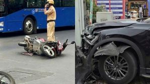 Xe điên ‘đại náo’ giao lộ tại TP.HCM: Tài xế đạp nhầm chân ga húc văng loạt xe máy