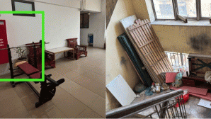 Cư dân bức xúc khi hành lang chung cư tiền tỷ trở thành nơi tập kết rác, lối thoát hiểm bị buộc dây