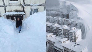 Đợt bão tuyết lớn nhất trong 60 năm ở Nga: Tuyết cao ngang đèn giao thông, đã có 2 người tử vong