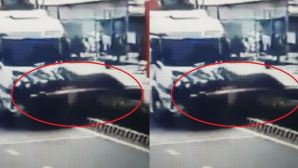 TP.HCM: Camera ghi lại cảnh xe ben hất văng ô tô bán tải qua dải phân cách, 1 chi tiết gây tranh cãi