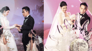 ‘Tan chảy’ với loạt khoảnh khắc ‘tình bể bình’ của Phương Nhi và thiếu gia Minh Hoàng trong đám cưới