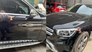 Gia đình đập gương, cào xước Mercedes GLC200 ở Hà Nội lộ diện, nói gì khi đến gặp nữ chủ xe?