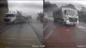 Lý do xe tải đánh võng né 4 phương tiện trước khi lật ngang ở đèo Đá Trắng, hé lộ tình hình tài xế