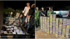 Khui bí mật trên khoang ‘tàng hình’ của xe bán tải, gần 200 kg pháo lậu được giấu tinh vi ra sao?