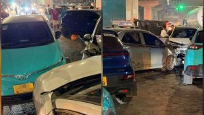 Hà Nội: Nữ tài xế lái ô tô chạy ngược chiều đâm nát 4 xe liên tiếp, nhân chứng tiết lộ gì?