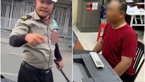 Bảo vệ chặn đầu xe, cầm hung khí đe dọa tài xế ở TP.HCM: Đã đến công an làm việc