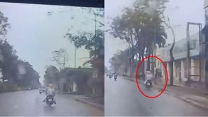 Mẹ thiệt mạng, 2 con nhỏ bị thương sau khi lao vào cột điện, camera ghi lại diễn biến khó hiểu