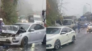 Diễn biến vụ tai nạn liên hoàn 3 ô tô trên đèo Bảo Lộc, lực lượng chức năng khẩn trương điều tra nguyên nhân