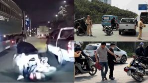 Nguồn cơn vụ xe bán tải chèn ngã cả gia đình đi xe máy: Tài xế ‘nóng máu’ sau 1 câu nói của người chồng?