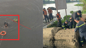 Phát hiện nam thanh niên nhảy cầu bám vào đám lục bình trôi trên sông Sài Gòn, chân dung nạn nhân