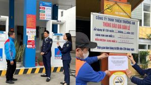 Người dân phản ánh bán xăng dầu giá cao, cửa hàng Ninh Bình bị kiểm tra và xử phạt nghiêm khắc 