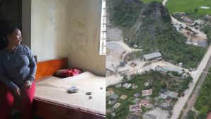 Hiện trường vụ nổ mìn tại mỏ đá ở Quảng Trị, thiệt hại nhiều tài sản của người dân