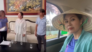 Thái độ 'kỳ lạ' của doanh nhân Ngọc Tiền - vợ cố diễn viên Quý Bình khi bị ông an đọc lệnh bắt giữ