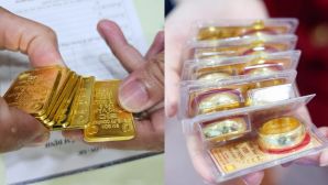 Giá vàng chốt phiên 22/3 chênh lệch giữa Việt Nam và thế giới, SJC giữ mức cao, khoảng cách tiếp tục giãn rộng