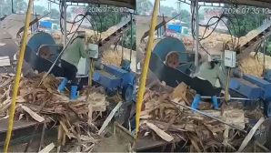Hiện trường vụ người phụ nữ bị cuốn vào máy nghiền gỗ ở Bắc Ninh, camera ghi lại toàn bộ diễn biến