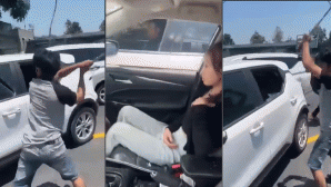 Nguồn cơn khiến nam thanh niên chặn xe taxi chở vợ, điên cuồng đập phá gây xôn xao