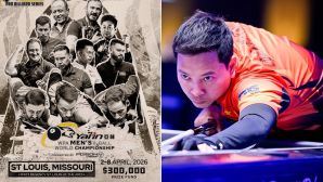 Giải billiards vô địch Thế giới 8 bi nam 2026: Tiền thưởng choáng ngợp, Hoàng Sao khi nào thi đấu?