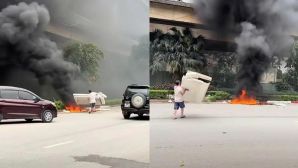 Cái kết cho người đàn ông đốt rác ở chân cầu Thăng Long – Hà Nội khiến khói đen bao trùm