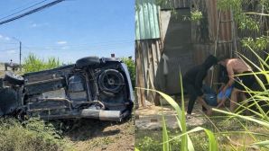 Tài xế đột quỵ trên đường, ô tô mất lái rồi lật xuống ruộng, nhiều người được đưa đi cấp cứu