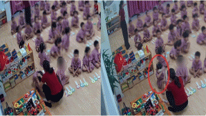 Clip cô giáo mầm non túm tóc, tác động vật lý bé trai ngay trong lớp học? Bố em bé phát hiện tình tiết lạ