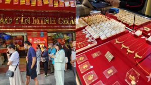 Giá vàng hôm nay 27/4 xuất hiện tín hiệu lạ: Giao dịch mua bán giới hạn, người dân đổ xô xếp hàng chờ xuống tiền